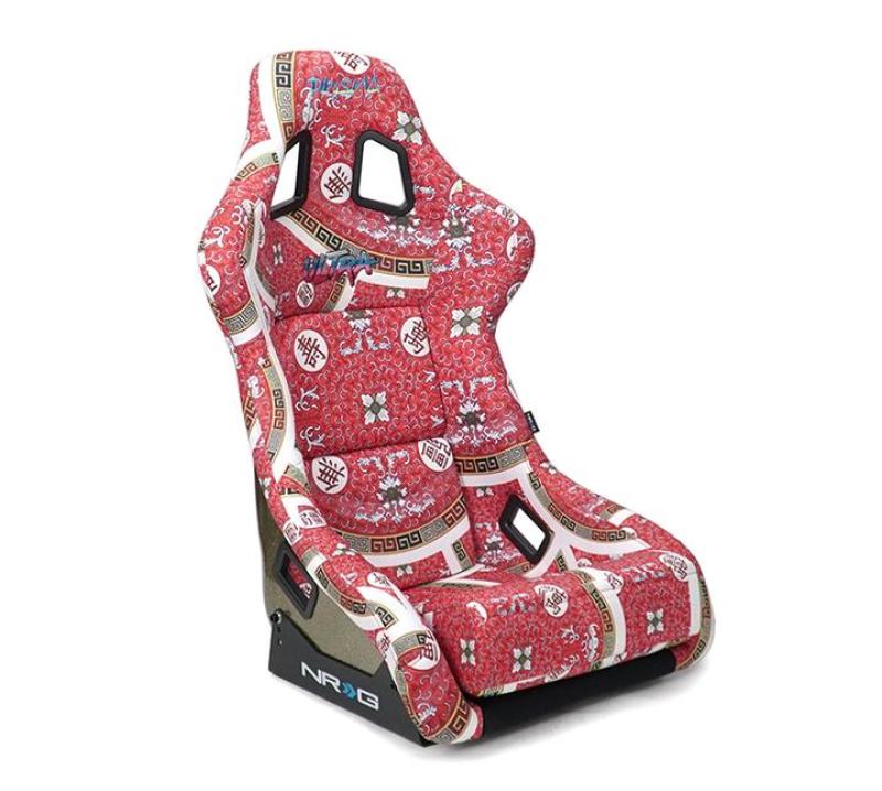 NRG FRP Bucket Seat PRISMA Oriental Longevity Plate Edition W/ Gold Pearlized Back - Large (FRP-302-DYNASTY) - photo 3