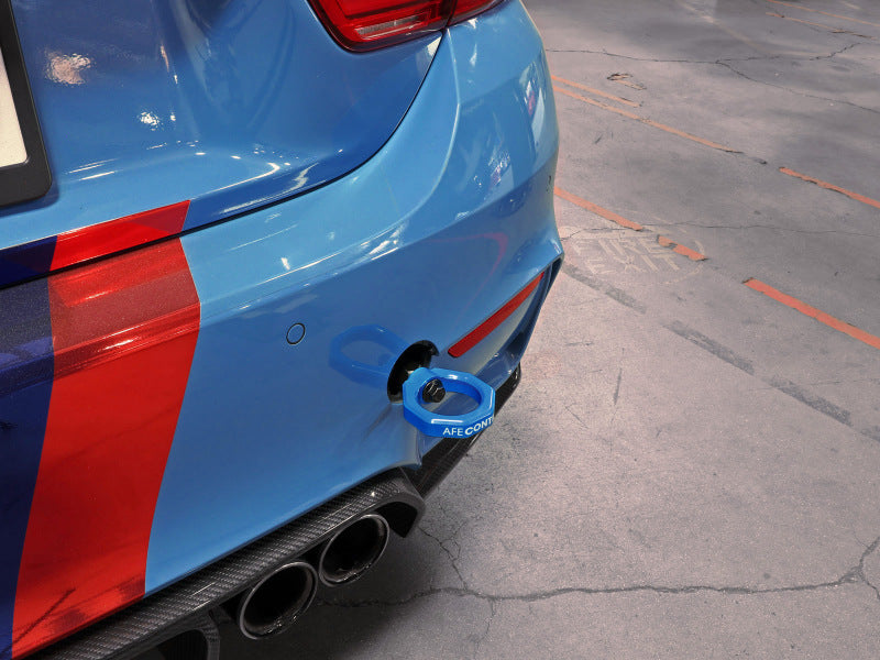 aFe Control Rear Tow Hook Blue BMW F-Chassis 2/3/4/M (450-502002-L) - photo 7