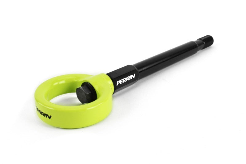 Perrin 08-14 Subaru WRX & STI / 08-11 Impreza / 05-09 Legacy Tow Hook Kit (Front) - Neon Yellow (PSP-BDY-231NY)