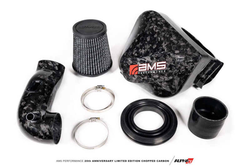 AMS Performance 2020+ Toyota Supra A90 Chopped CF Cold Air Intake System (Does Not Fit w/ Strut Bar) (amsAMS.38.08.0001-2)