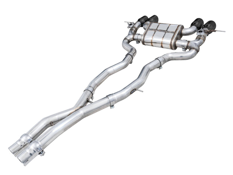 AWE Tuning SwitchPath Cat-Back Exhaust for BMW G8X M3/M4 - Diamond Black Tips - photo 6