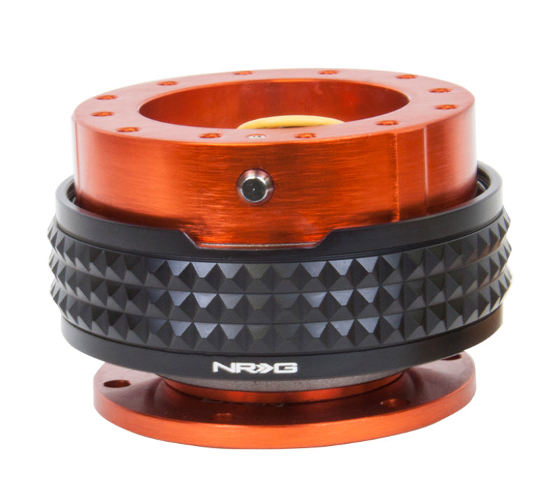 NRG Quick Release Kit - Pyramid Edition - Orange Body / Black Pyramid Ring (SRK-210OR/BK) - photo 2