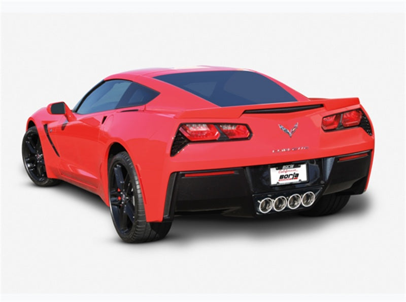 Borla 2014 Chevrolet Corvette C7 with AFM without NPP Atak Rear Section Exhaust Quad Rd Rl IC Tips - photo 4