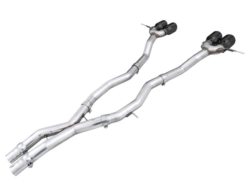 AWE Tuning Track Edition Cat-Back Exhaust for BMW G8X M3/M4 - Diamond Black Tips - photo 5