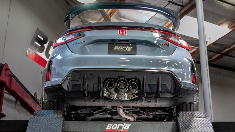 Borla 2023 Honda Civic Type R MT ATAK Cat-Back Exhaust with 4in Black Anodized Carbon Fiber Tips - photo 3