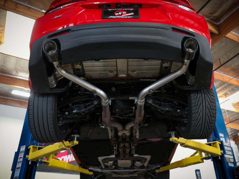 aFe POWER MACH Force-Xp 2.5in Axle-Back Exhaust System 2016-2020 Chevrolet Camaro SS V8 6.2L - Polished - photo 4