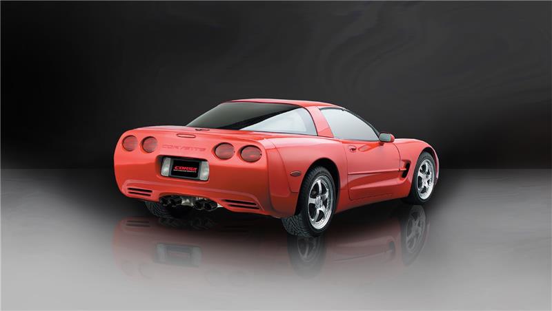 CORSA Performance 1997-2004 Chevrolet Corvette C5 Z06 5.7L V8 Black Xtreme Cat-Back + XO Exhaust - photo 5