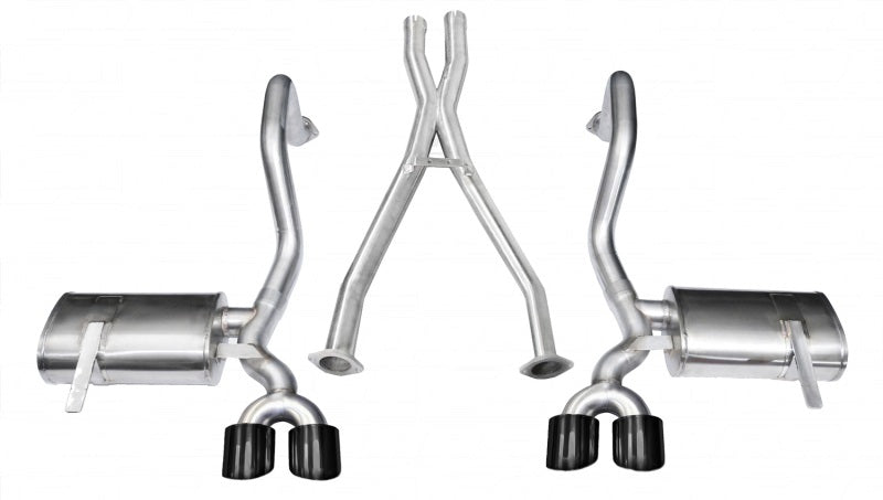CORSA Performance 1997-2004 Chevrolet Corvette C5 Z06 5.7L V8 Black Xtreme Cat-Back + XO Exhaust