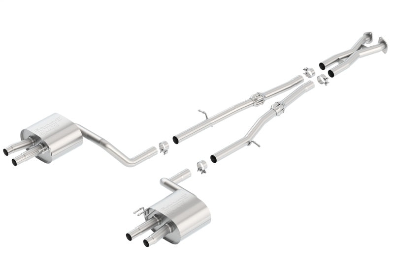 Borla 2018 Kia Stinger 3.3L V6 Turbo 2.25in Pipe Dia Dual Split Rear Exit S-Type Cat-Back Exhaust - photo 2