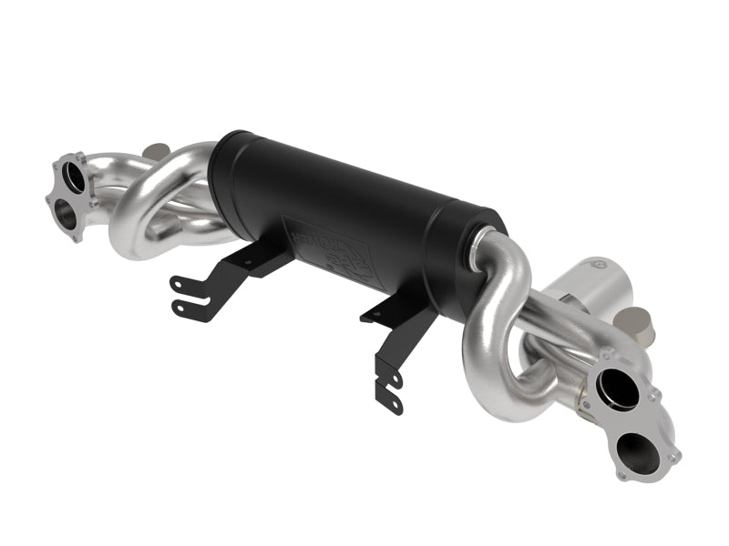 aFe MACH Force-Xp 2.25in-2.5in 304 Stainless Steel Exhaust Cat-Back 2020-2022 Porsche Cayman GT4 (718) - Carbon Tips - photo 2