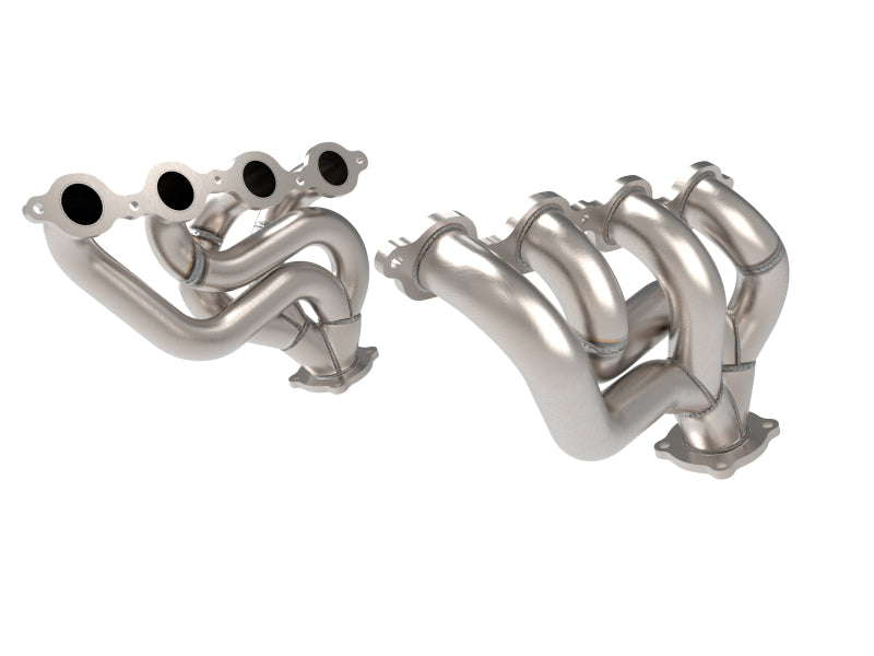aFe Twisted 1-3/4in 304 Stainless Steel Shorty Header 2016-2021 Chevrolet Camaro SS 6.2L V8 - photo 3
