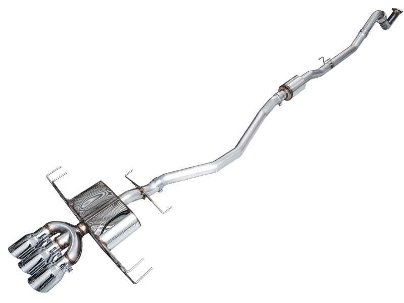 AWE Tuning 2024 Acura Integra Type S DE5 FWD Touring Edition Exhaust with Triple Chrome Silver Tips