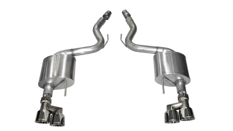 CORSA Performance 2015-2017 Ford Mustang GT 5.0 3in Axle-Back Exhaust Polish Quad Tips (Sport) - photo 4