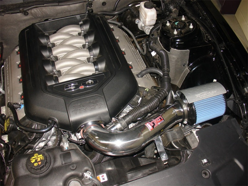 Injen 2011 Ford Mustang GT V8 5.0L Power-Flow Polished Short Ram Air Intake w/ MR Tech & Heat Shield (injPF9023P)
