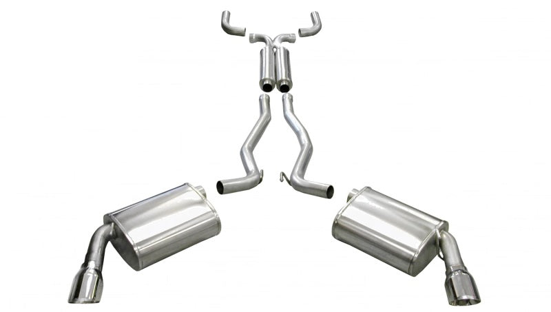CORSA Performance 2010-2015 Chevrolet Camaro Coupe SS 6.2L V8 Auto Polished Sport Cat-Back + XO Exhaust - photo 2