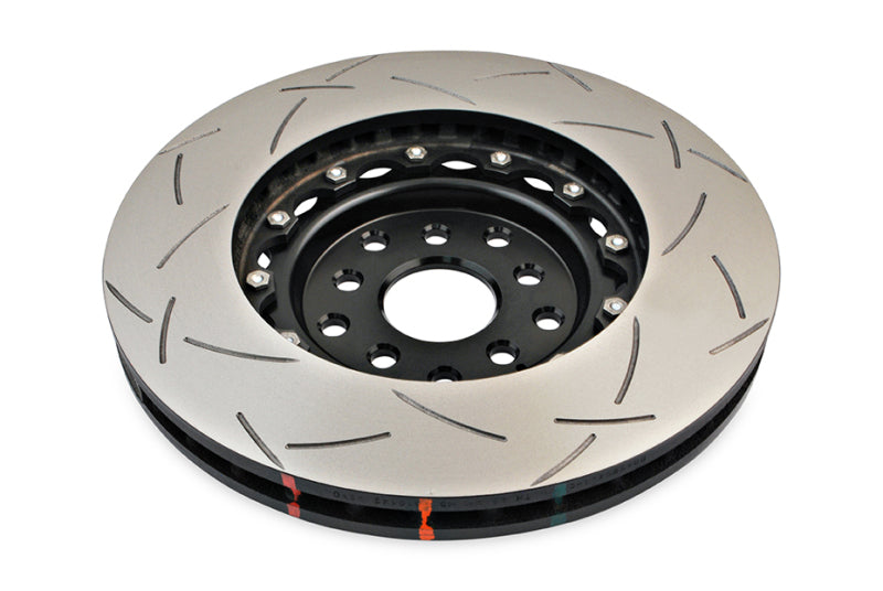 DBA Subaru BRZ (2013-2021) / Impreza WRX STI (GD) 5000 Series T3 Slotted 2-Piece Front Brake Rotor, Black Hat (DBA5654BLKS-10)