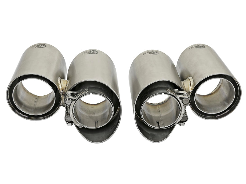 aFe MACH Force-Xp 304 Stainless Steel OE Exhaust Tips Polished 2012-2016 Porsche 911 (C2S 991) H6 3.8L - photo 3