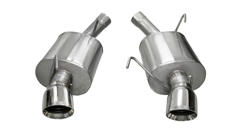 CORSA Performance 2005-2010 Ford Mustang Shelby GT500 5.4L V8 Polished Sport Axle-Back Exhaust - photo 4