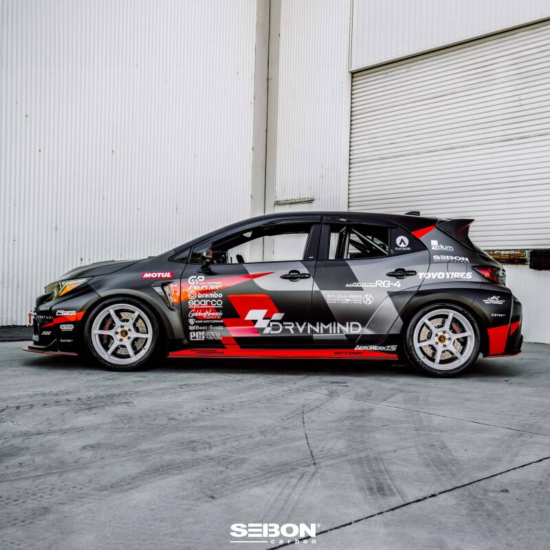 Seibon 2023+ Toyota GR Corolla MB-Style Carbon Fiber Side Skirts - photo 6