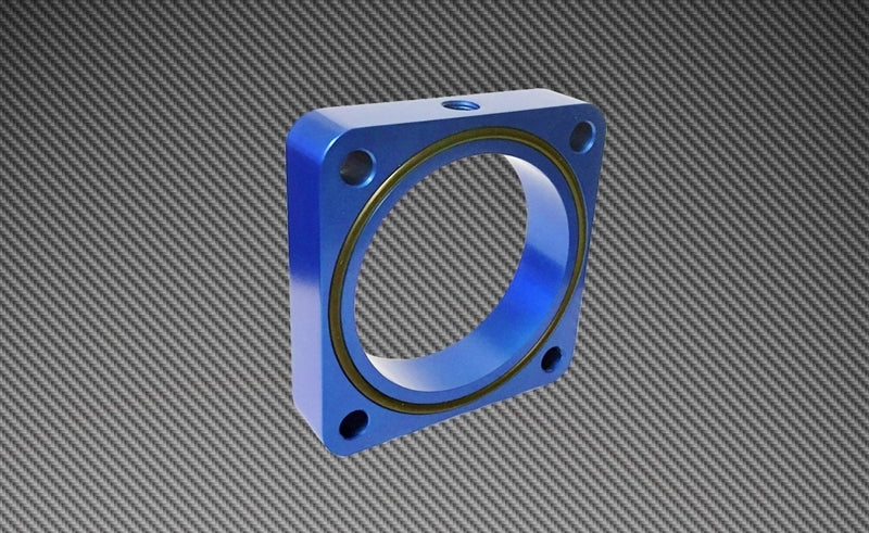 Torque Solution Throttle Body Spacer 2013+ Subaru BRZ/Scion FR-S - Blue (tqsTS-TBS-023BU)