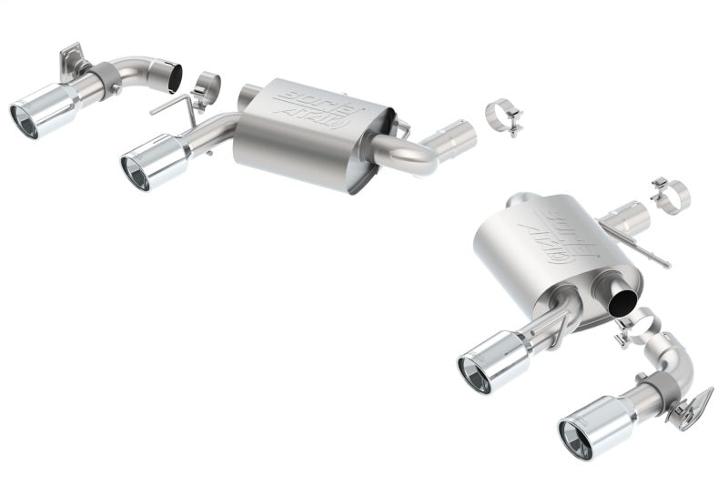 Borla 2016 Chevrolet Camaro SS 6.2L with Dual NPP Atak Quad RD RL Tips Dual Exit Rear Section Exhaust - photo 2
