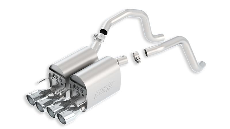 Borla 2005-2008 Corvette Coupe/Conv 6.0L/6.2L 8cyl 6spd RWD Touring SS Exhaust (rear section only) - photo 4