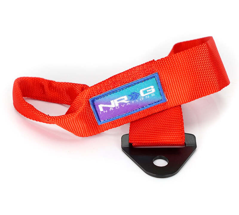 NRG Universal Tow Strap 24in Adjustable - Red (TOW-10RD)
