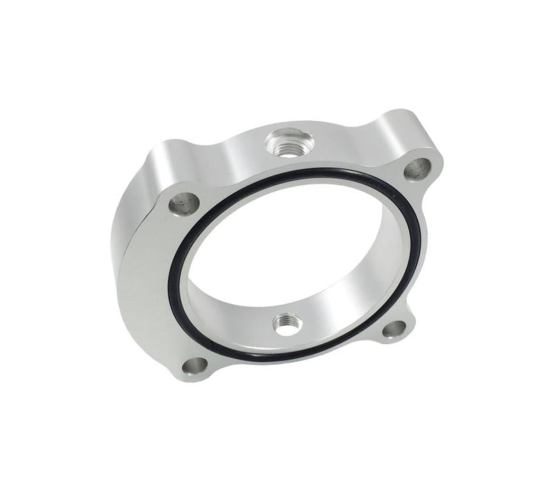 Torque Solution Throttle Body Spacer (Silver): 2013+ Hyundai Genesis Coupe 2.0T (tqsTS-TBS-029) - photo 2