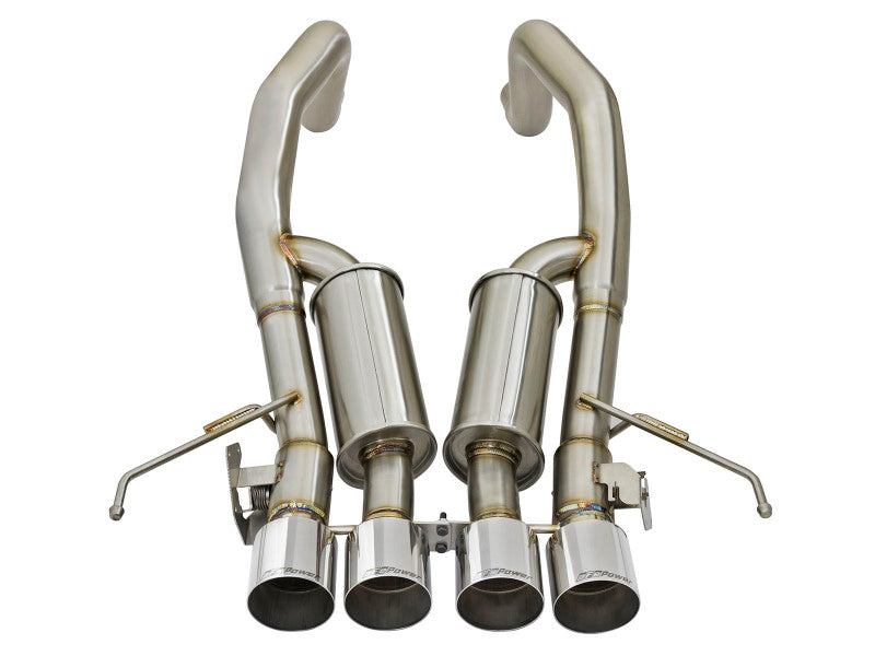 aFe MACH Force-Xp 3in-2 1/2in Axle-Back 304 Stainless Steel Exhaust with Polished Tips 2015-2017 Chevrolet Corvette Z06 - photo 3