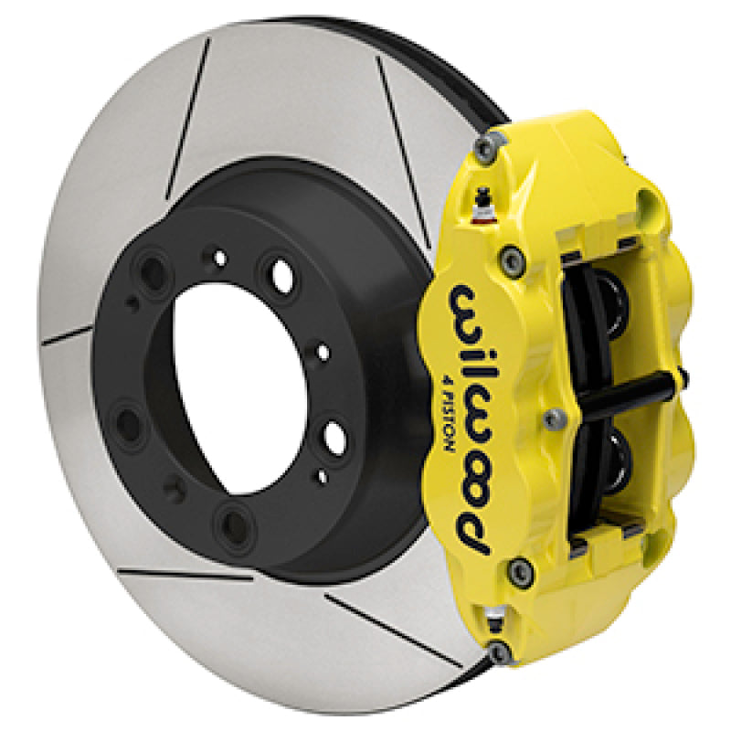 Wilwood 1999-2012 Porsche 911 (996/997) Superlite 4R Rear Big Brake Kit (14in) - Yellow / Slotted