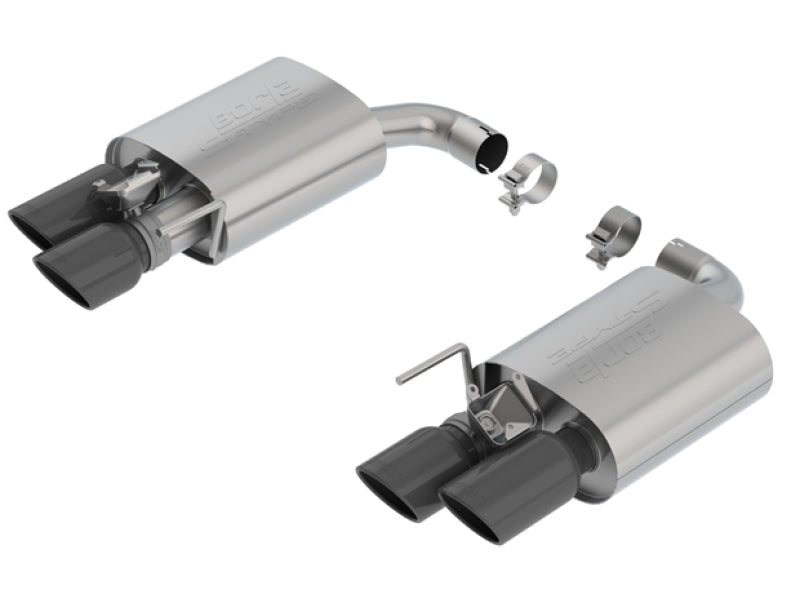Borla 2018-2019 Ford Mustang GT 5.0L AT/MT 2.5in S-Type Axle-Back Exhaust with Valves - Black Chrome Tips - photo 2
