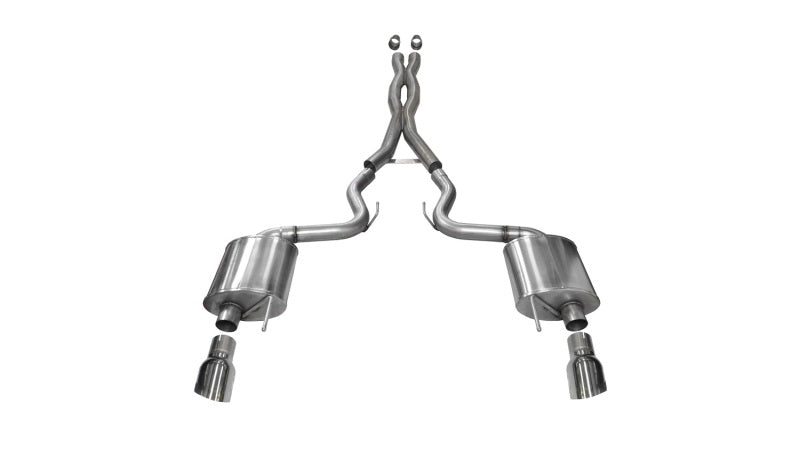 CORSA Performance 2015-2017 Ford Mustang GT 5.0 3in Cat-Back Exhaust Polish Dual Tips (Sport)