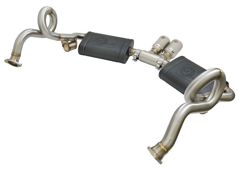 aFe MACH Force-Xp 2in 304 Stainless Steel Cat-Back Exhaust with Polished Tips 2013-2016 Porsche Boxster/Cayman 2.7L/3.4L - photo 3