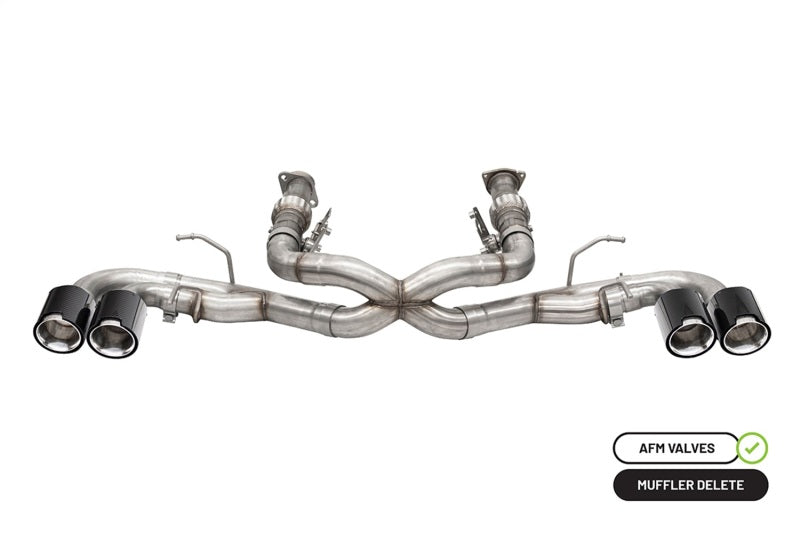 CORSA Performance 2020-2025 Chevrolet Corvette C8 RWD 3in Xtreme Cat-Back Exhaust with 4.5in Carbon Fiber Polished Tips - photo 4