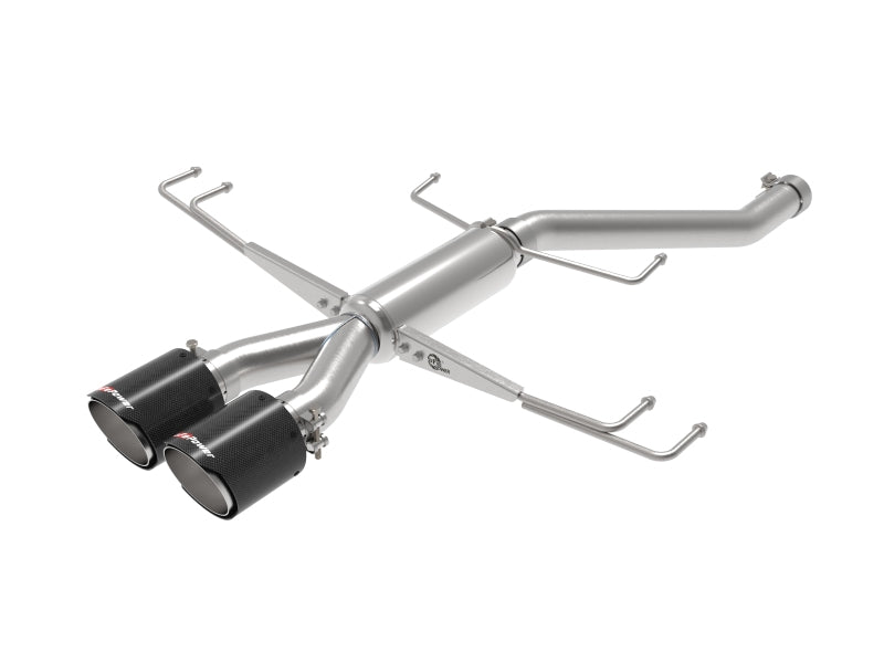 aFe Takeda 2.5in 304 Stainless Steel Axle-Back Exhaust System 2017-2019 Honda Civic Type R L4-2.0L