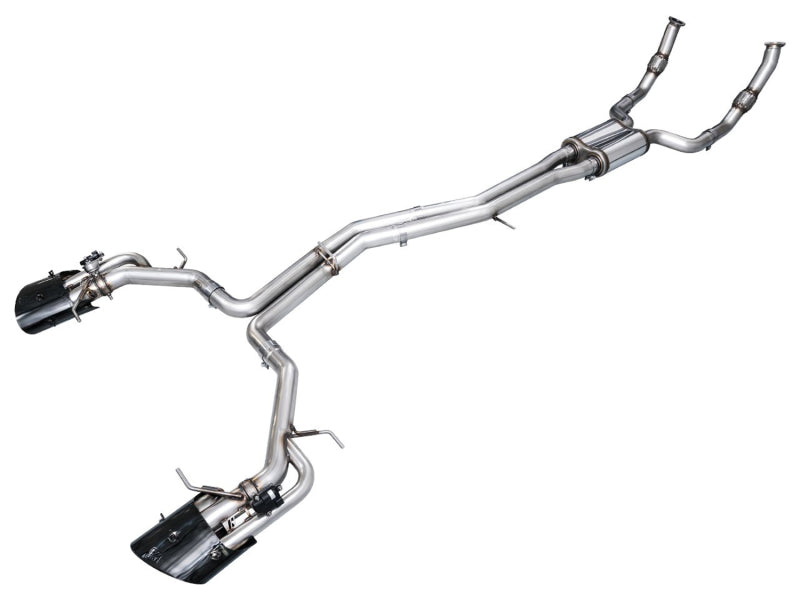 AWE Tuning 2021-2023 Audi C8 RS6/RS7 SwitchPath Cat-Back Exhaust - Diamond Black Tips