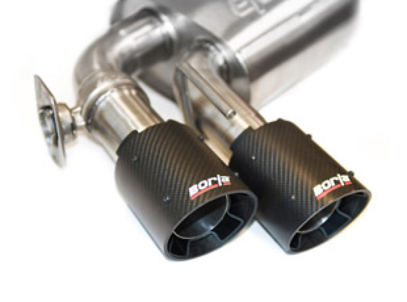Borla 2018-2019 Ford Mustang GT 5.0L Coupe without Valves ATAK 3in Cat-Back Exhaust-Blk Carbon Fiber Tips - photo 2