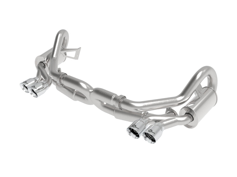 aFe MACH Force-Xp 2012-2016 Porsche 911 Carrera H6-3.8L 304 Stainless Steel Cat-Back Exhaust with Polished Quad Tips - photo 2