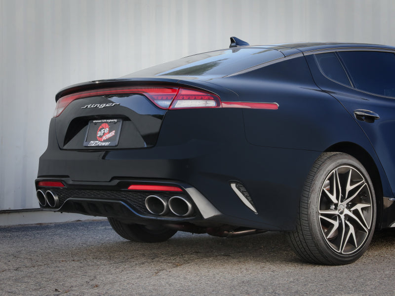 aFe 2022-2023 Kia Stinger L4-2.5L Turbo Gemini XV 3in to Dual 2-1/2in Cat-Back Exhaust System with Cut-Out - photo 4