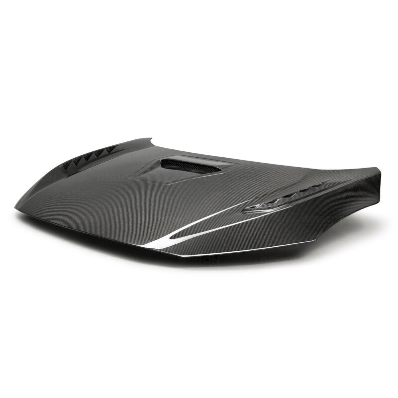 Seibon 2017-2020 Honda Civic Type R (FK8) TSII Style Carbon Fiber Hood - photo 2