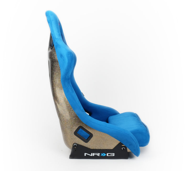 NRG FRP Bucket Seat ULTRA Edition - Large (Blue Alcantara/Gold Glitter Back) (FRP-302BL-ULTRA) - photo 3