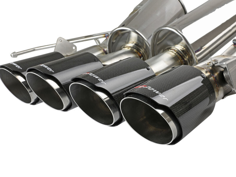 aFe MACH Force-Xp Axle-Back 304 Stainless Steel Exhaust with Carbon Fiber Tips 2015-2019 Chevrolet Corvette Z06 - photo 3