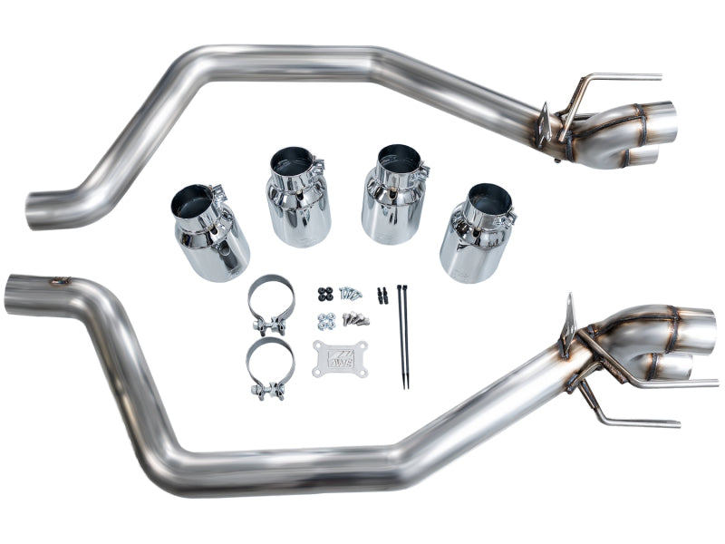 AWE Tuning C6 Chevrolet Corvette Z06/ZR1 Track Edition Axle-Back Exhaust with Chrome Silver Tips - photo 6