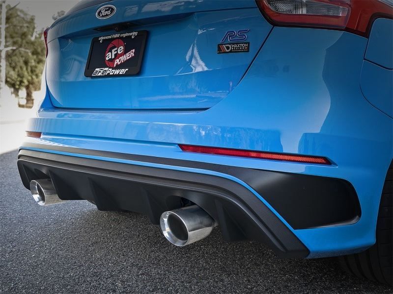 aFe Takeda 3in 304 Stainless Steel Cat-Back Exhaust with Polished Tip 2016-2018 Ford Focus RS 2.3L