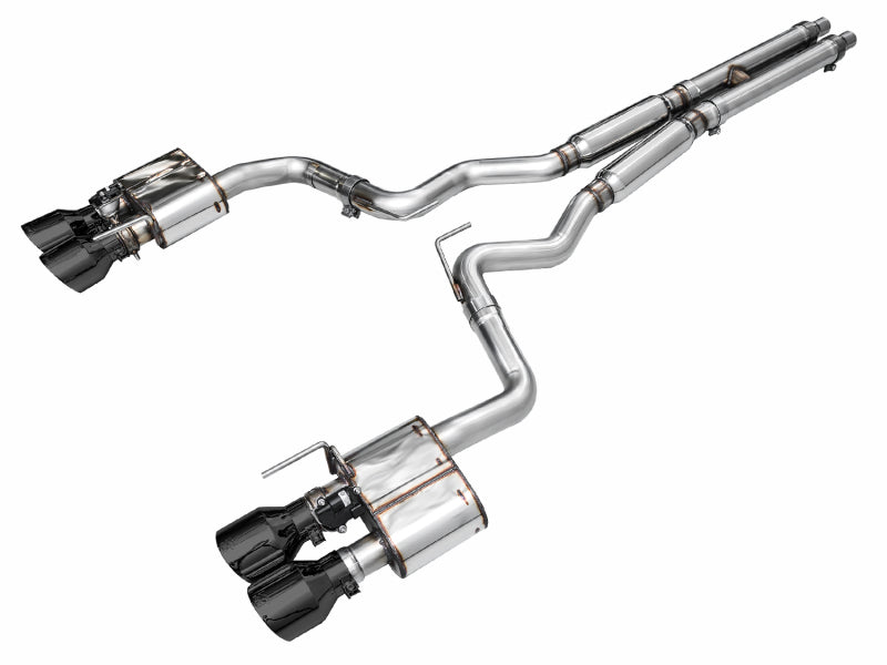 AWE Tuning 2024 Ford Mustang Dark Horse S650 RWD SwitchPath Cat-Back Exhaust with Quad Diamond Black Tips - photo 2