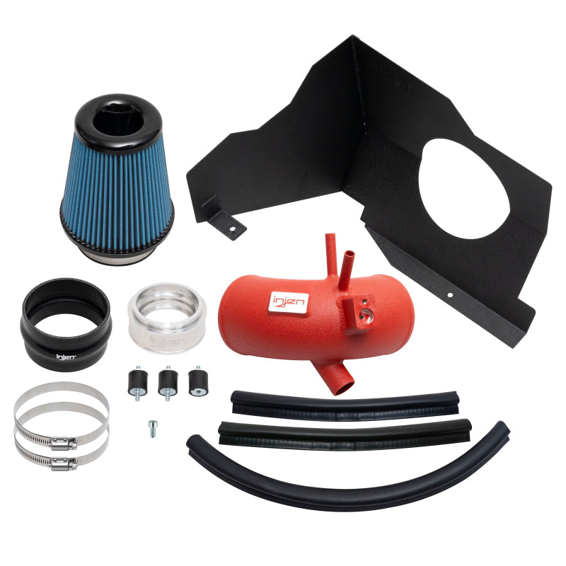 Injen 2022-2023 Kia Stinger 2.5L Turbo L4 Wrinkle Red Short Ram Tuned Intake System (injSP1352WR)