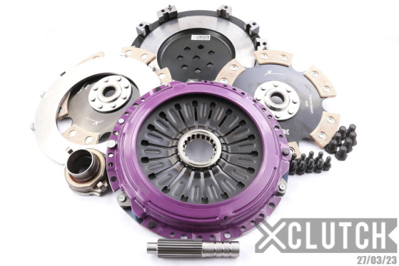 XCLUTCH 1997 Mitsubishi Lancer EVO IV 2.0L 9in Twin Solid Ceramic Clutch Kit