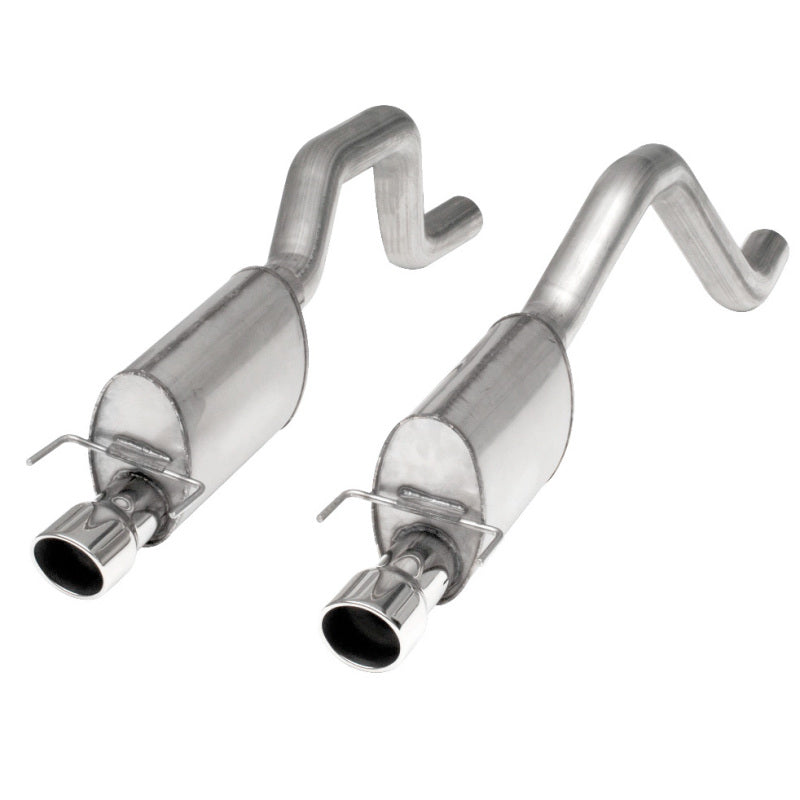 Stainless Works 2006-2013 Corvette C6ZO6/ZR1 3in Axle-Back S-Tube Mufflers Dual 4in Rolled Edge Tips - photo 2