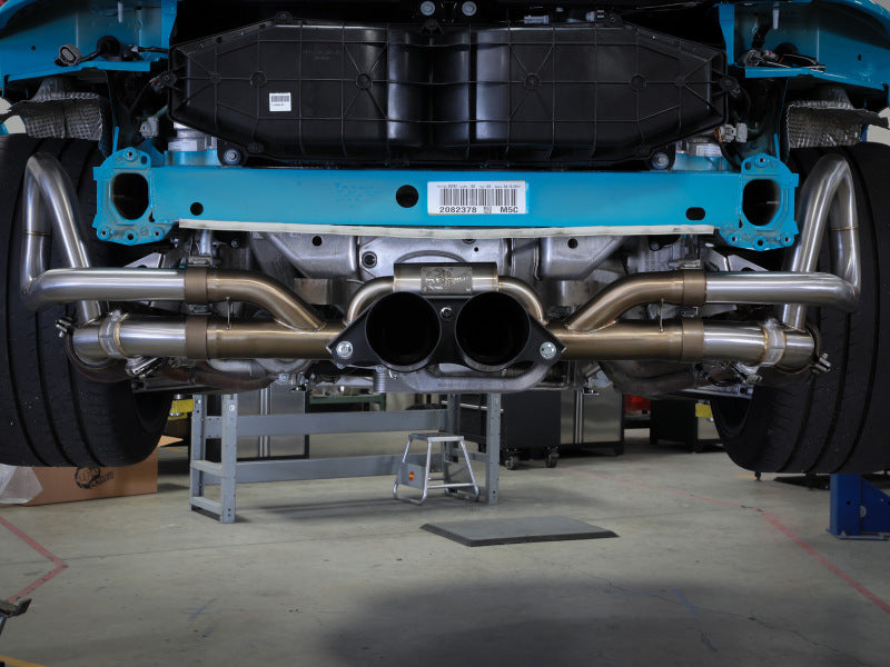 aFe 2014-2016 Porsche 911 GT3 991.1 H6 3.8L MACH Force-Xp 304 Stainless Steel Cat-Back Exhaust System with Black Tips - photo 4
