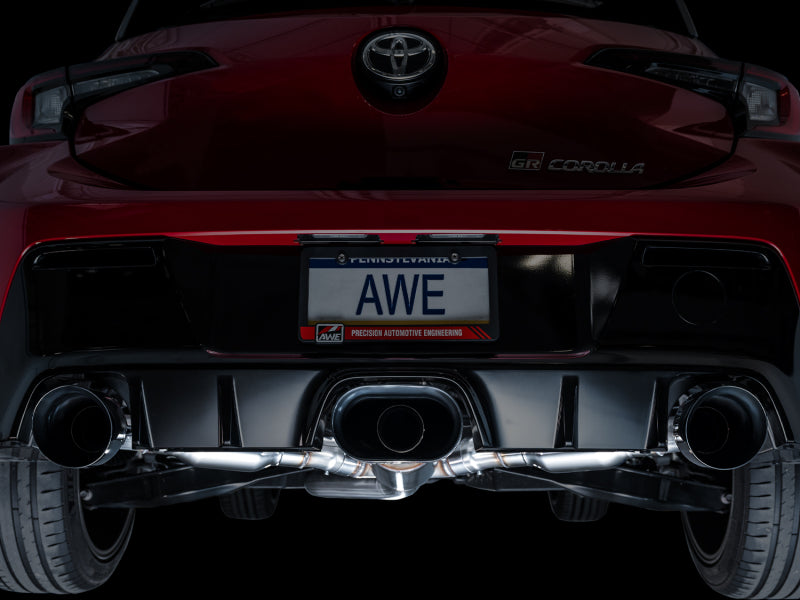 AWE Tuning 2023+ Toyota GR Corolla Touring Edition Exhaust - Diamond Black Tips - photo 6